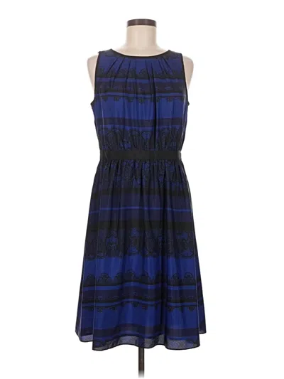 Pre-owned Ann Taylor Loft Casual Dress In Blue