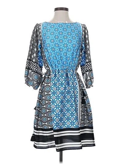 Pre-owned Ann Taylor Loft Casual Dress In Blue