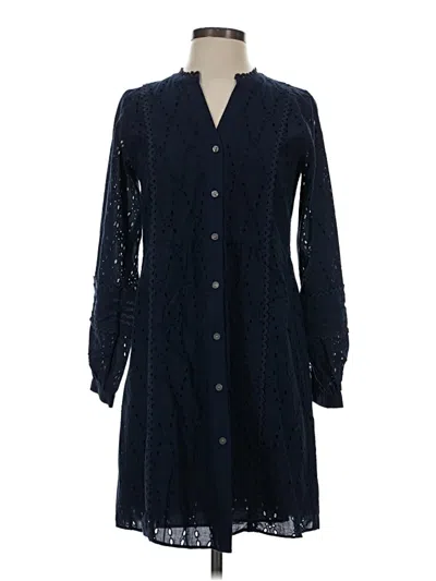 Pre-owned Ann Taylor Loft Casual Dress In Blue