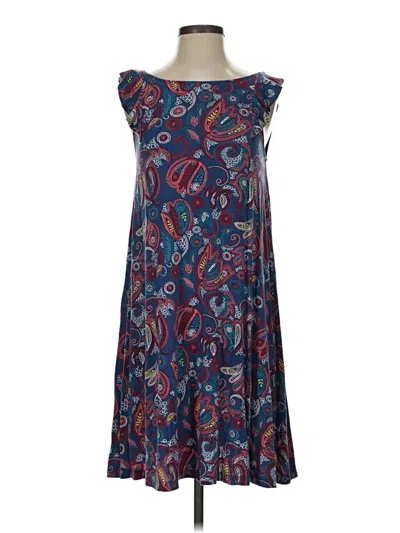 Pre-owned Ann Taylor Loft Casual Dress In Blue