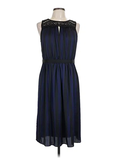 Pre-owned Ann Taylor Loft Casual Dress In Blue