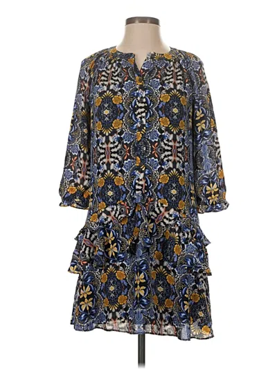 Pre-owned Ann Taylor Loft Casual Dress In Blue