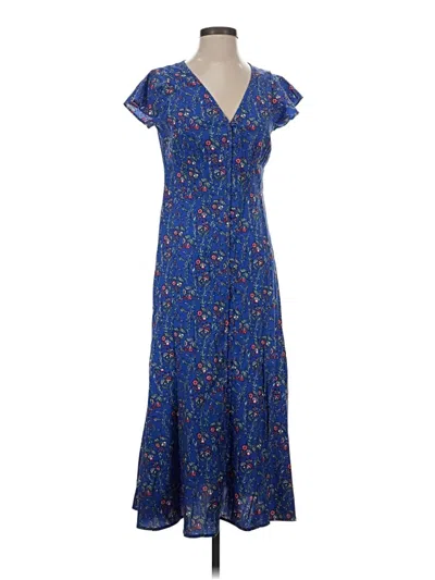 Pre-owned Ann Taylor Loft Casual Dress In Blue