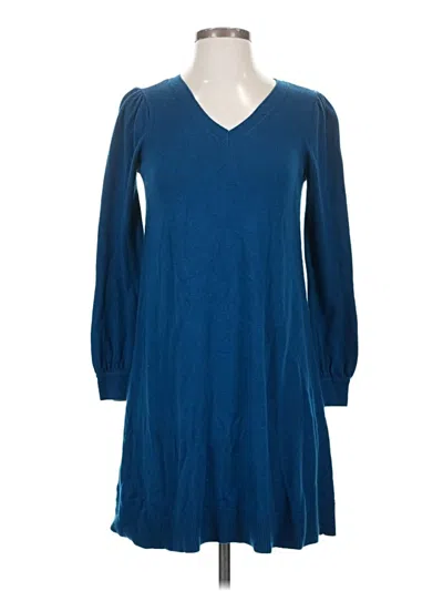 Pre-owned Ann Taylor Loft Casual Dress In Blue