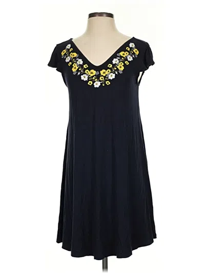Pre-owned Ann Taylor Loft Casual Dress In Blue