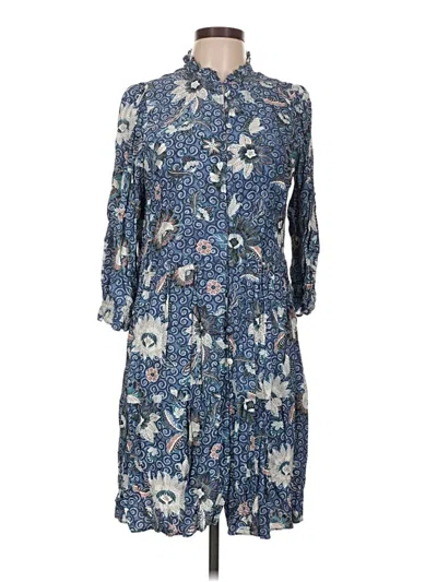Pre-owned Ann Taylor Loft Casual Dress In Blue