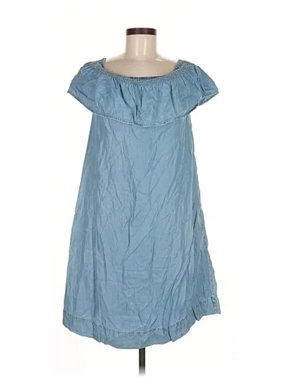 Pre-owned Ann Taylor Loft Casual Dress In Blue