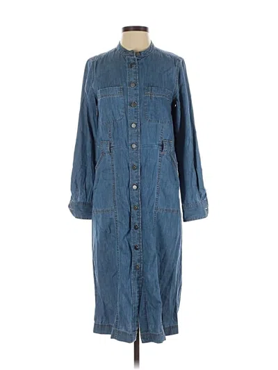 Pre-owned Ann Taylor Loft Casual Dress In Blue