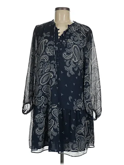 Pre-owned Ann Taylor Loft Casual Dress In Blue