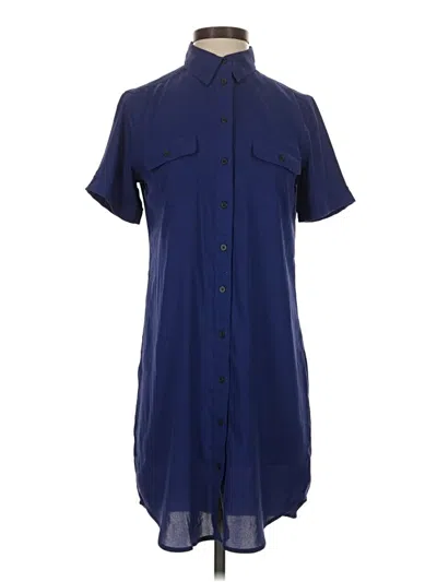 Pre-owned Ann Taylor Loft Casual Dress In Blue