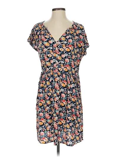 Pre-owned Ann Taylor Loft Casual Dress In Blue