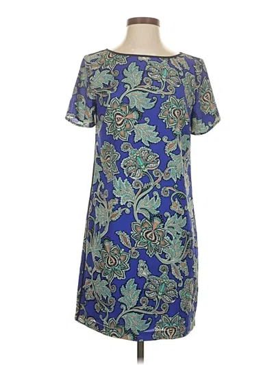 Pre-owned Ann Taylor Loft Casual Dress In Blue