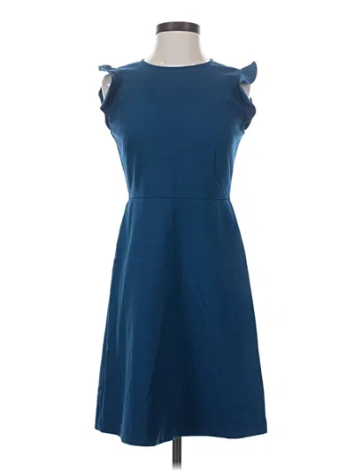 Pre-owned Ann Taylor Loft Casual Dress In Blue