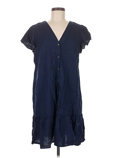 Pre-owned Ann Taylor Loft Casual Dress In Blue