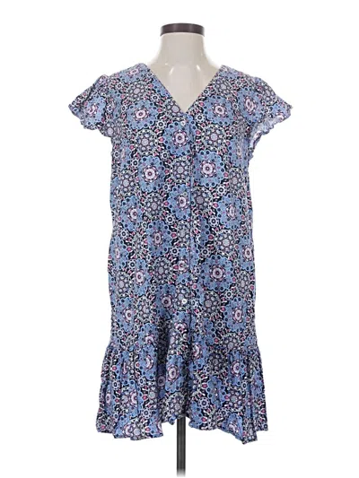 Pre-owned Ann Taylor Loft Casual Dress In Blue