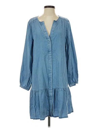 Ann Taylor Loft Casual Dress In Blue