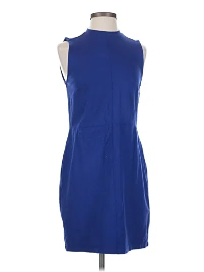 Pre-owned Ann Taylor Loft Casual Dress In Blue