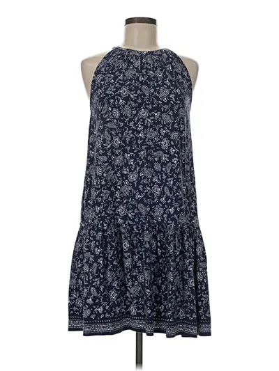 Pre-owned Ann Taylor Loft Casual Dress In Blue