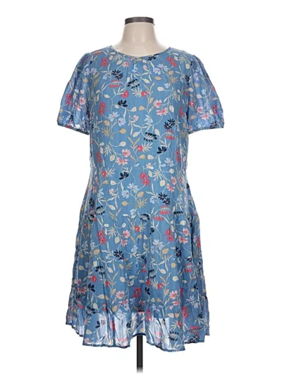 Pre-owned Ann Taylor Loft Casual Dress In Blue
