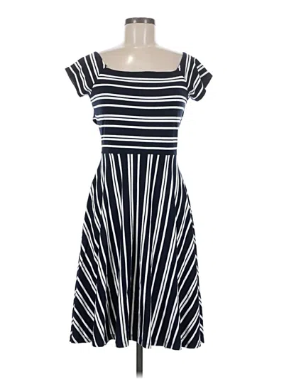 Pre-owned Ann Taylor Loft Casual Dress In Blue
