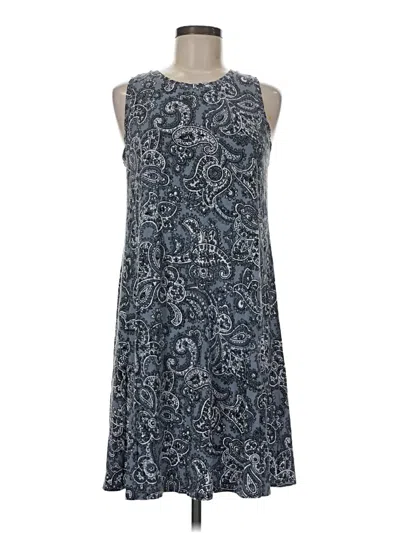 Pre-owned Ann Taylor Loft Casual Dress In Blue