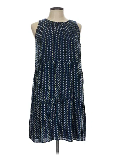 Pre-owned Ann Taylor Loft Casual Dress In Blue