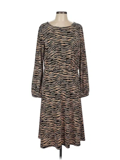 Pre-owned Ann Taylor Loft Casual Dress In Brown