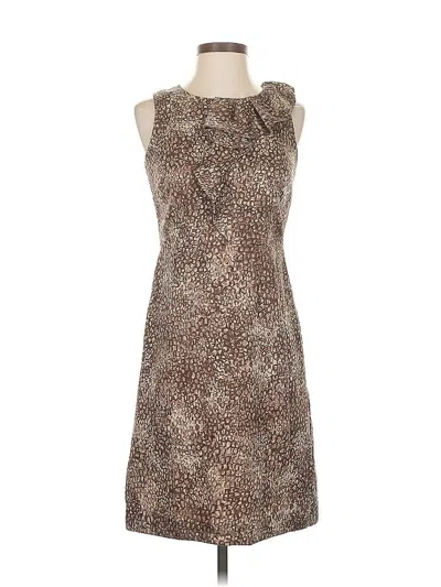 Pre-owned Ann Taylor Loft Casual Dress In Brown