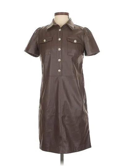 Pre-owned Ann Taylor Loft Casual Dress In Brown