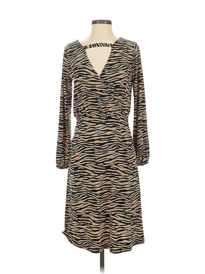 Pre-owned Ann Taylor Loft Casual Dress In Brown