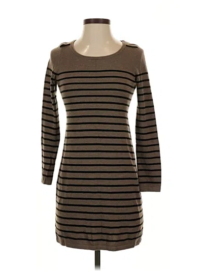 Pre-owned Ann Taylor Loft Casual Dress In Brown