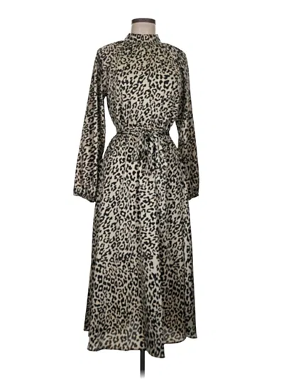 Pre-owned Ann Taylor Loft Casual Dress In Brown