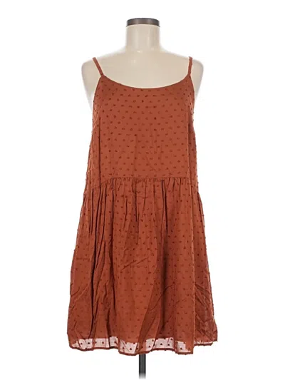 Pre-owned Ann Taylor Loft Casual Dress In Brown