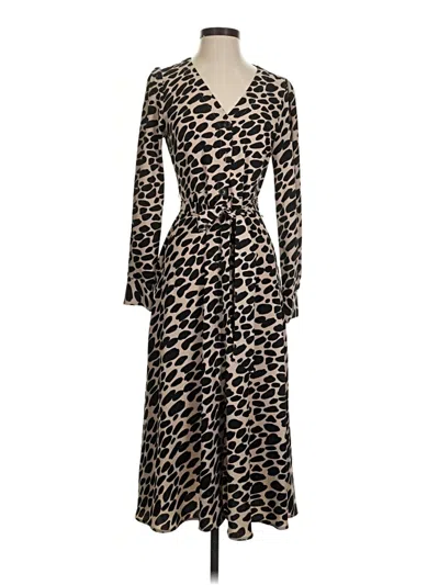 Pre-owned Ann Taylor Loft Casual Dress In Brown