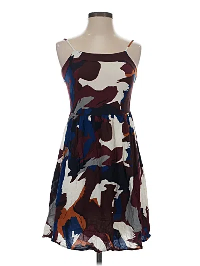 Pre-owned Ann Taylor Loft Casual Dress In Brown