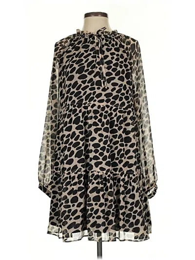 Pre-owned Ann Taylor Loft Casual Dress In Brown