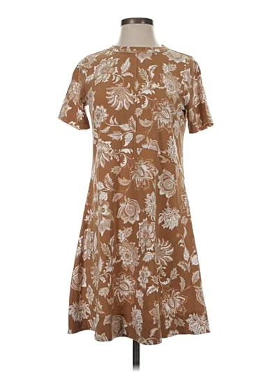 Ann Taylor Loft Casual Dress In Brown