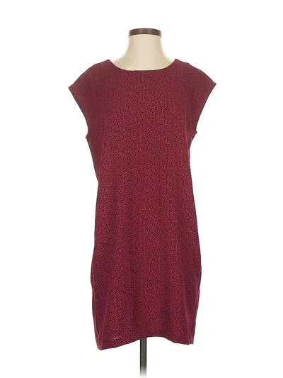 Pre-owned Ann Taylor Loft Casual Dress In Burgundy