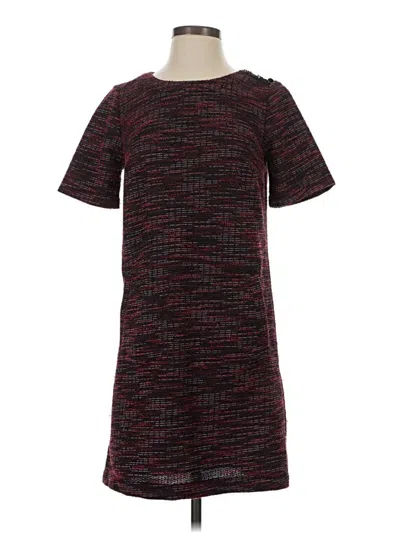 Pre-owned Ann Taylor Loft Casual Dress In Burgundy