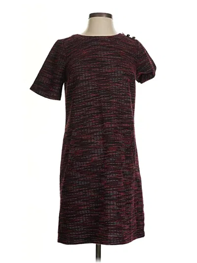 Pre-owned Ann Taylor Loft Casual Dress In Burgundy