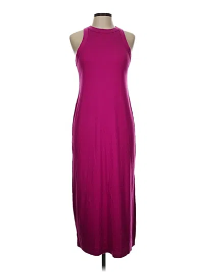 Pre-owned Ann Taylor Loft Casual Dress In Burgundy