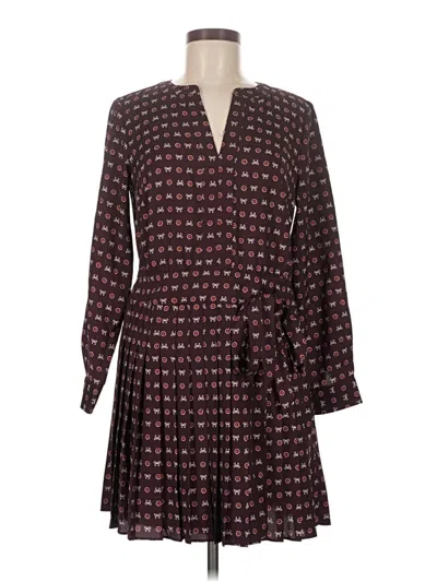 Pre-owned Ann Taylor Loft Casual Dress In Burgundy
