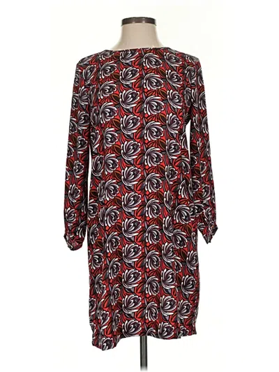 Pre-owned Ann Taylor Loft Casual Dress In Burgundy
