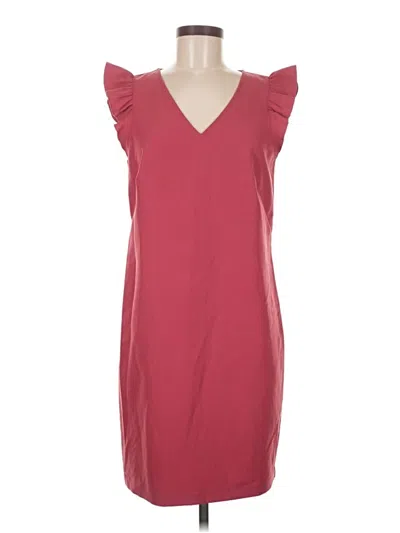 Pre-owned Ann Taylor Loft Casual Dress In Burgundy