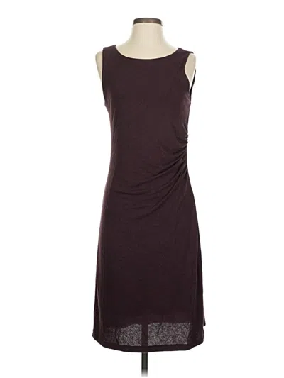 Pre-owned Ann Taylor Loft Casual Dress In Burgundy