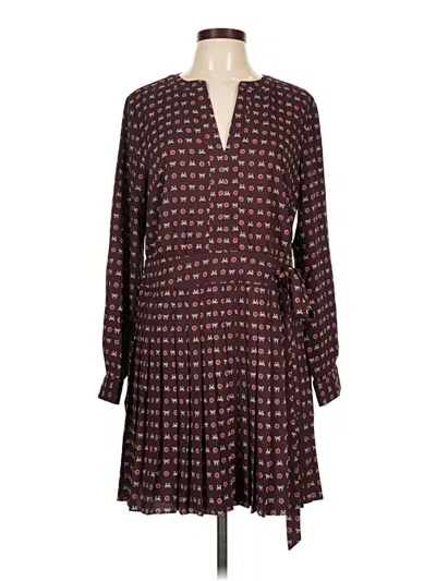 Ann Taylor Loft Casual Dress In Burgundy