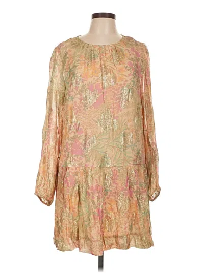 Pre-owned Ann Taylor Loft Casual Dress In Gold