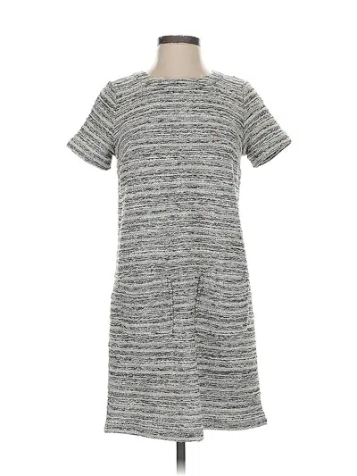 Pre-owned Ann Taylor Loft Casual Dress In Gray