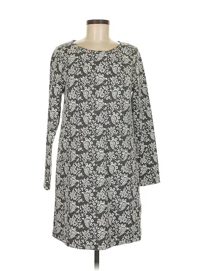 Pre-owned Ann Taylor Loft Casual Dress In Gray