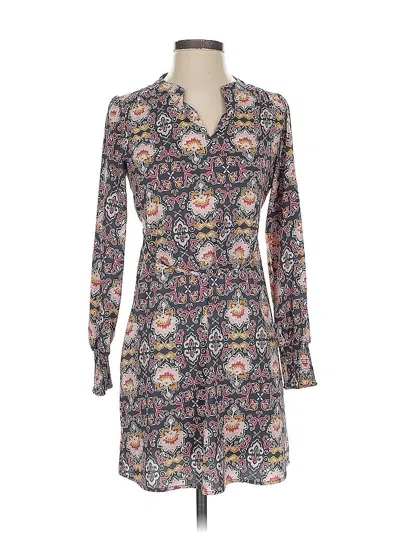 Pre-owned Ann Taylor Loft Casual Dress In Gray